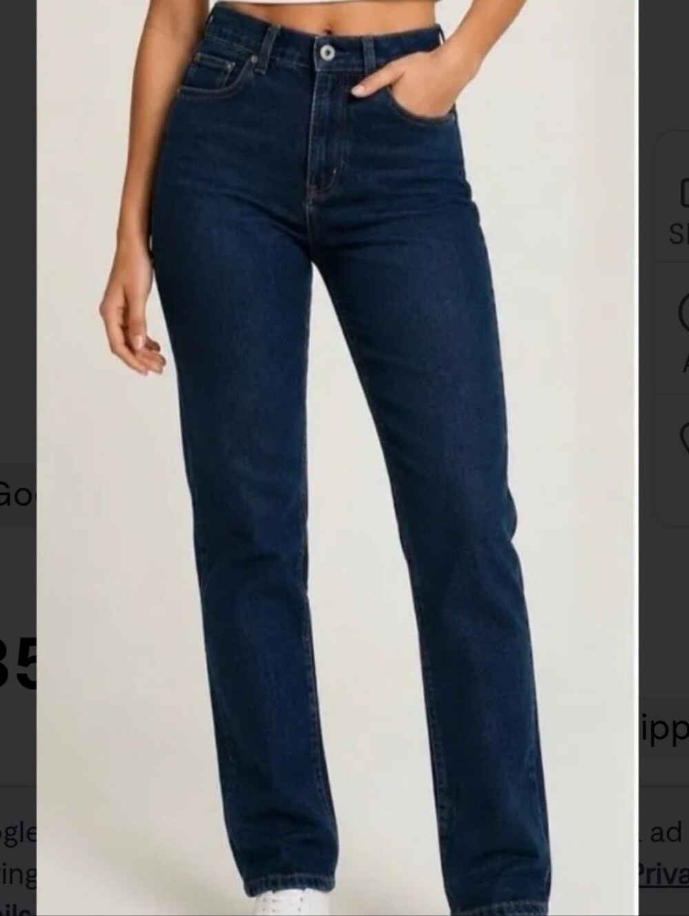 Abercrombie & Fitch The Slim Straight Ultra High Rise Jeans